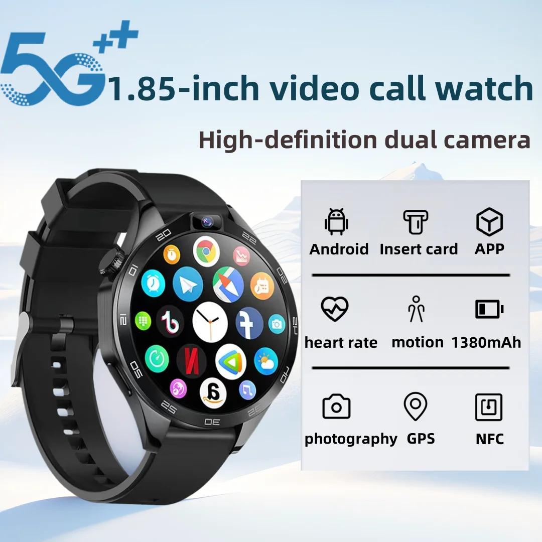 ���� Smartwatch 4G ���� ���׷��̵� Ĩ SIM ī�� 8GB + 128GB �ȵ���̵� 8.1 ��� ī�޶� WIFI GPS 1.85 ȭ�� 1380Mah Smartwatch Simcard